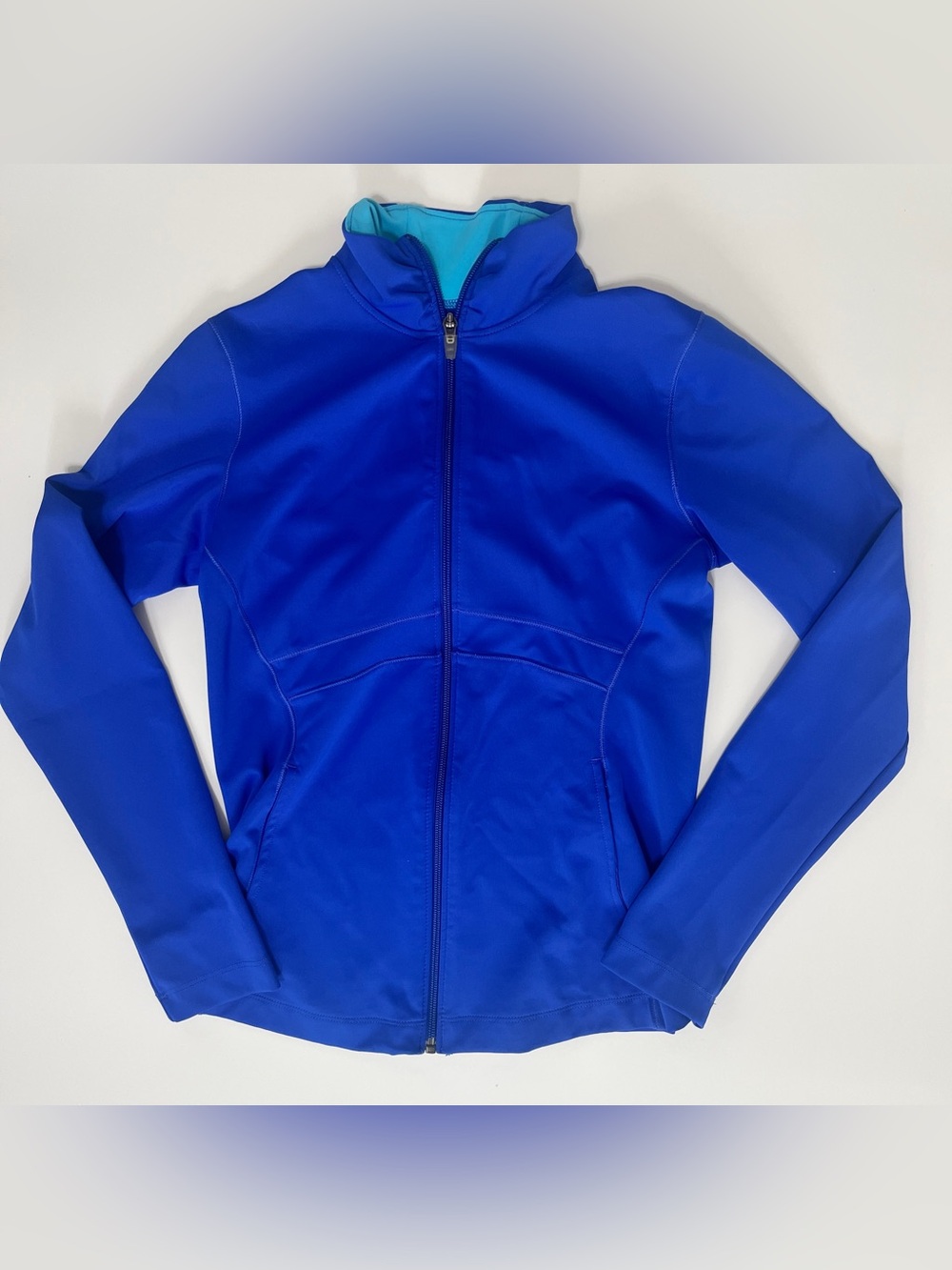 New Balance Long Sleeved Activewear blue zipped top small